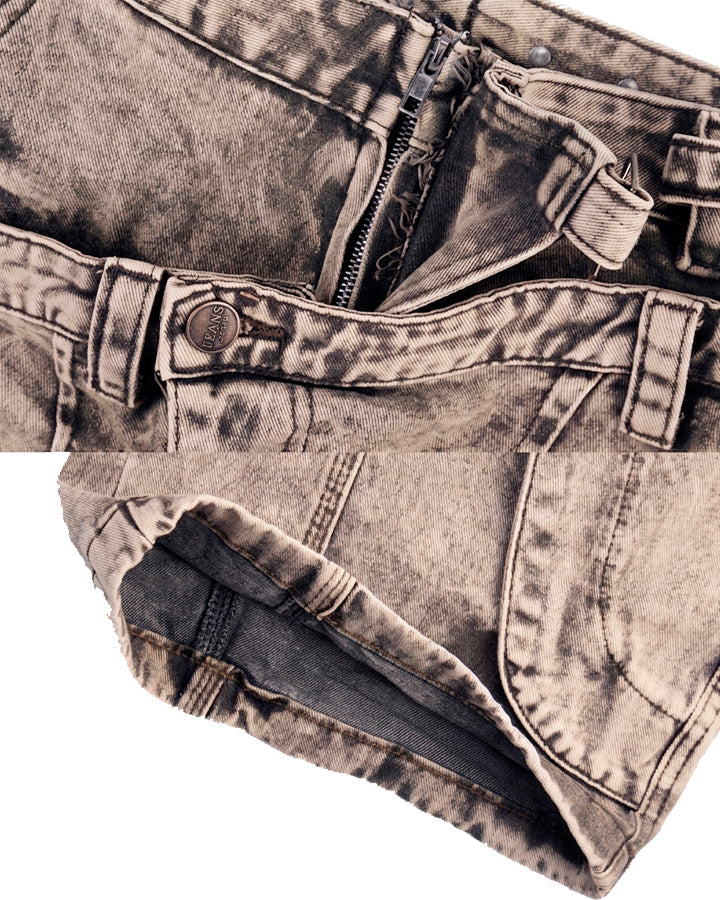 New American Double Waist Heavy Duty Denim Pants