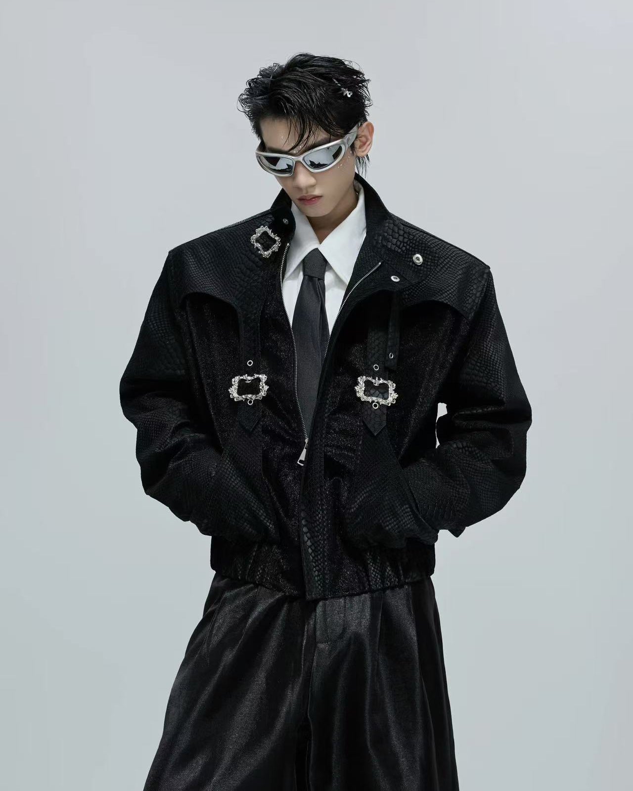 European-American Retro Dark Buckle Jacket