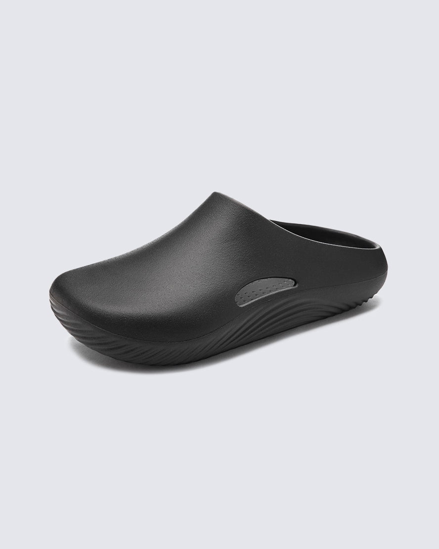 Minimalist Wave Sole Slip-On Sandals - Army Green