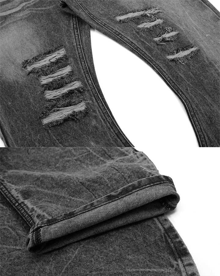 High Street Flared Extra-Long Stacked Jeans