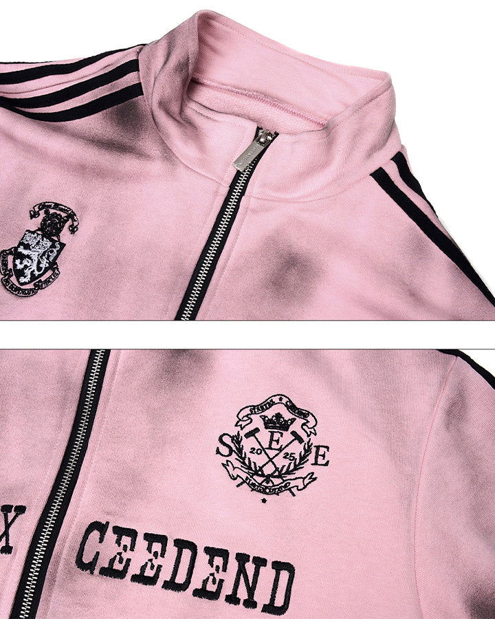 High Street Zip-Up Stand Collar Jacket