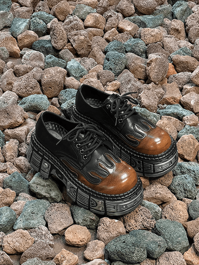 Cyber Flame Platform Derby Shoes