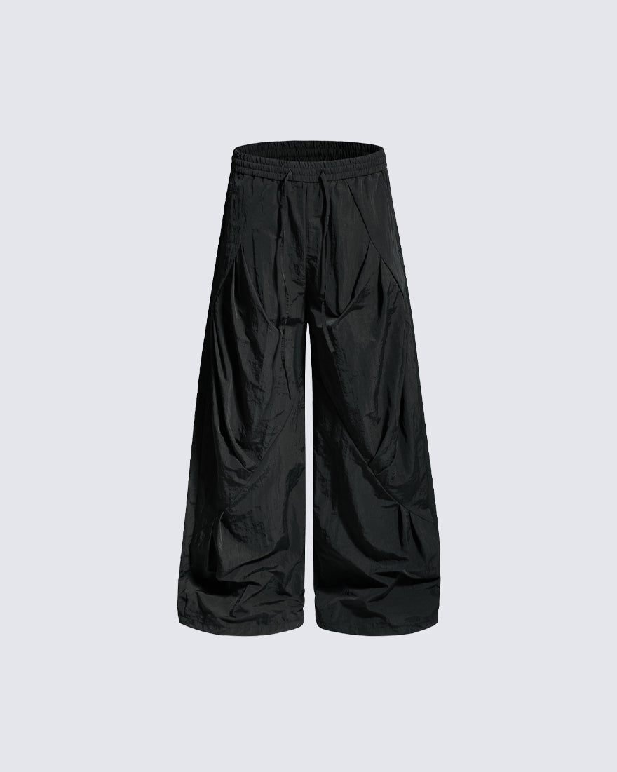 American Vintage Wrinkled Quick-Dry Parachute Pants