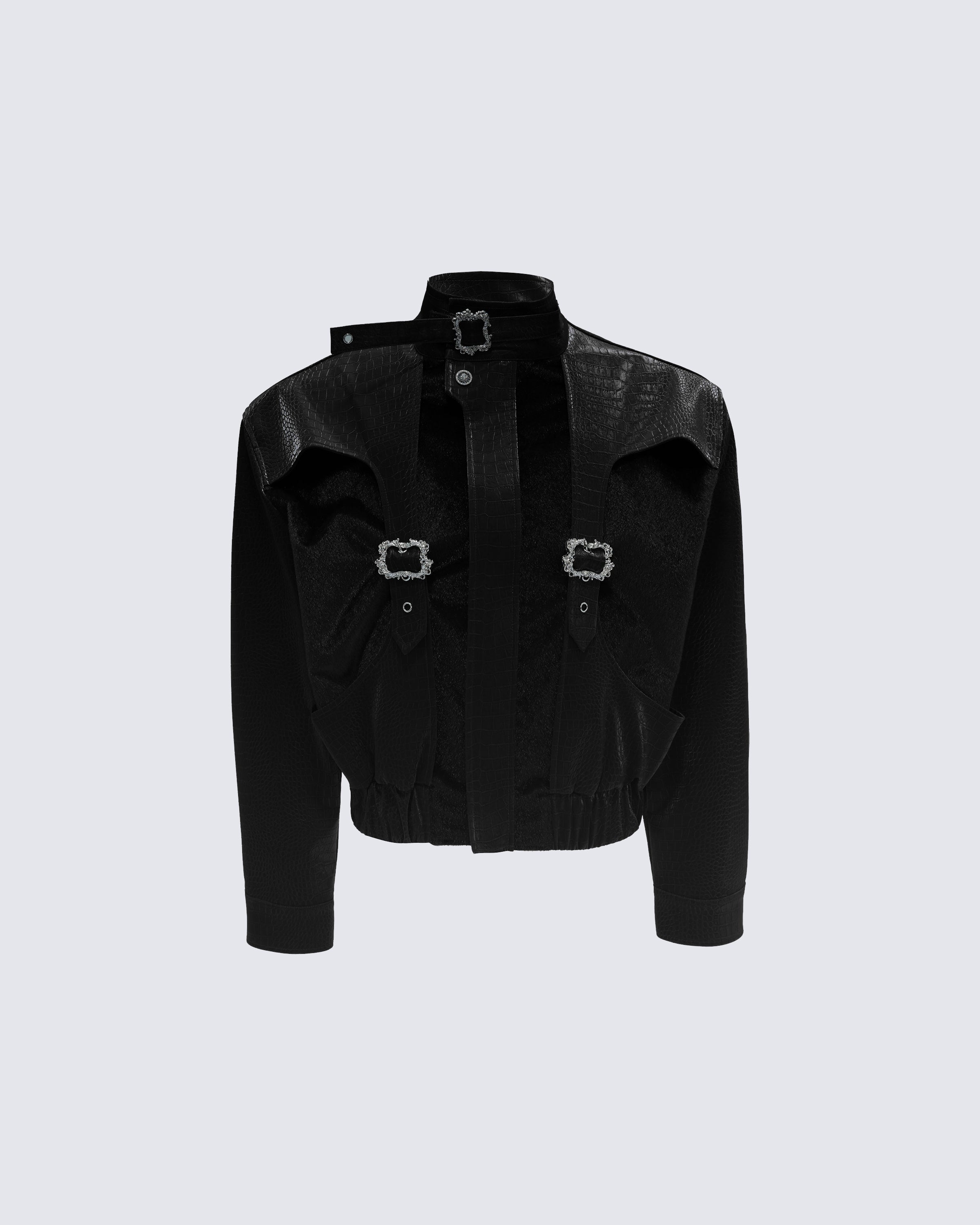 European-American Retro Dark Buckle Jacket