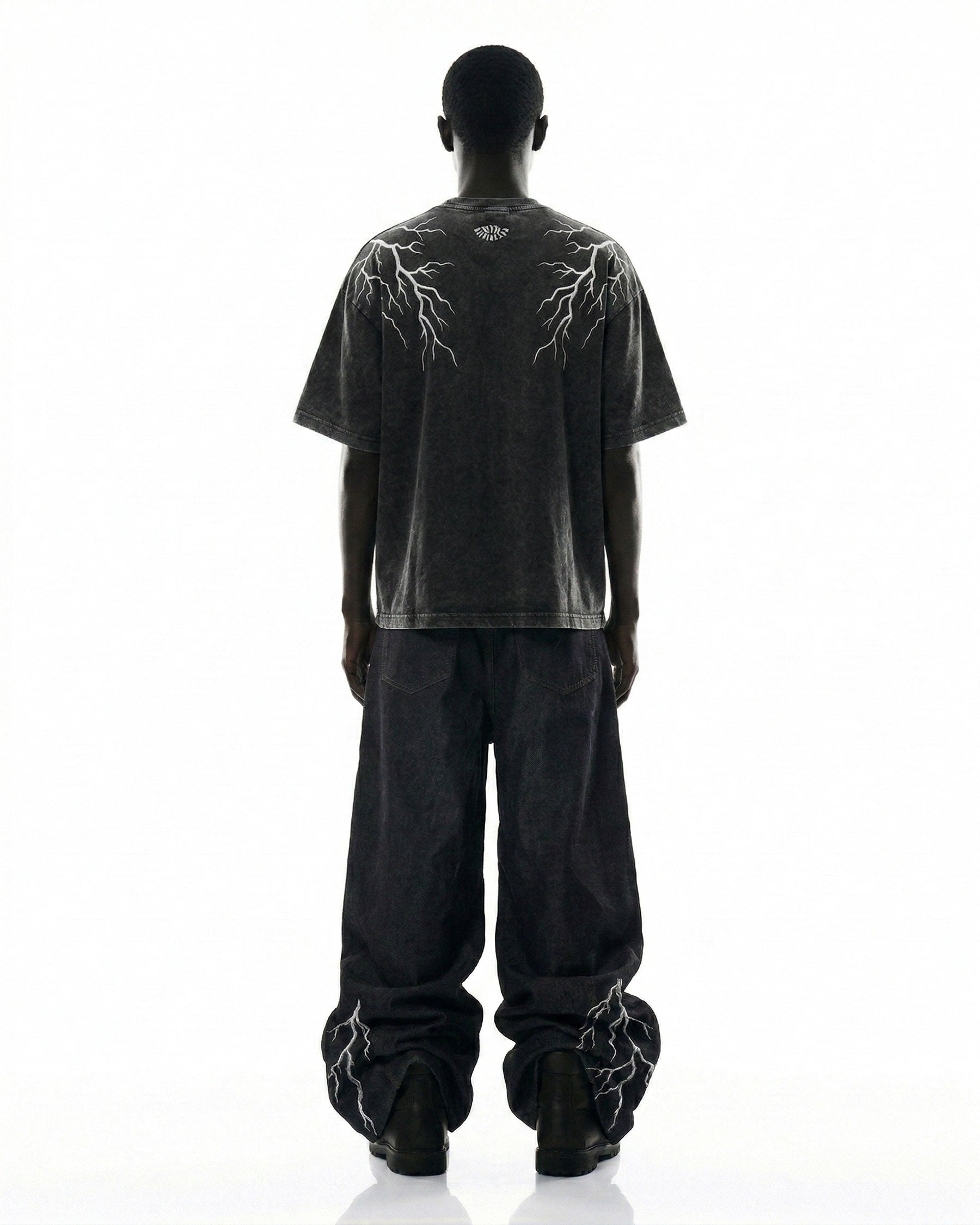 LIGHTNING Series | Double-Sided Embroidery Raw Denim