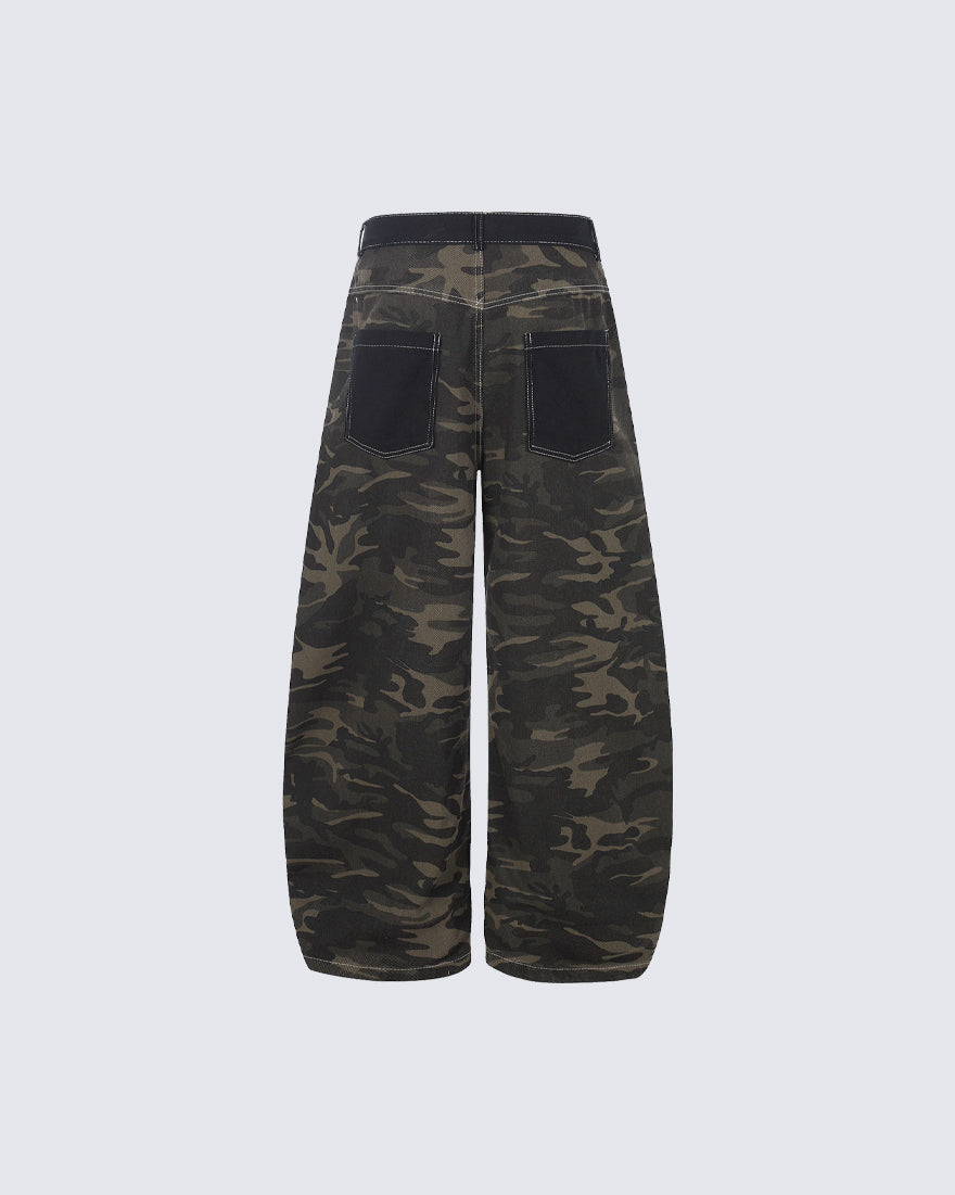 New Street Camo All-Over Print Jeans