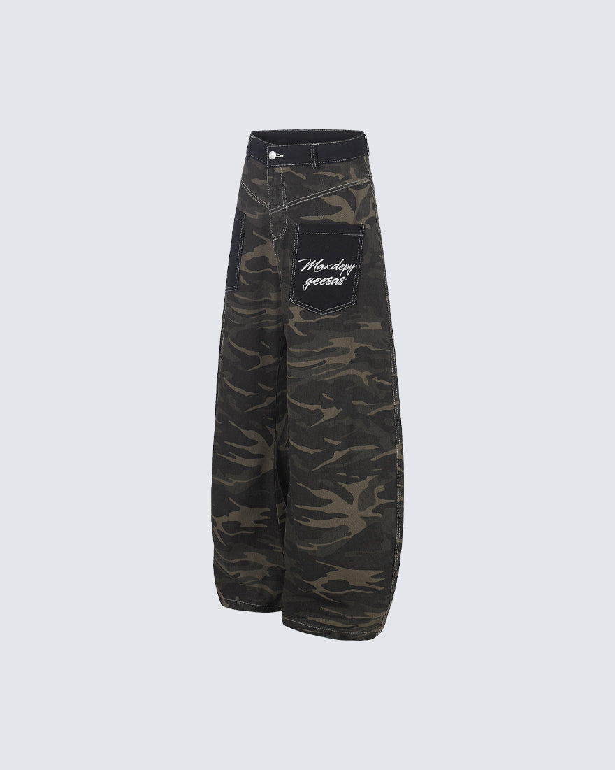 New Street Camo All-Over Print Jeans