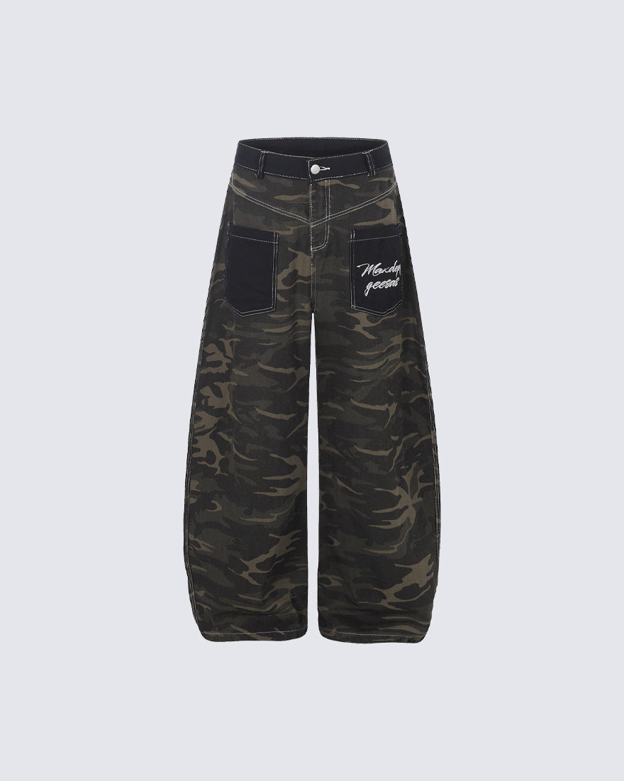 New Street Camo All-Over Print Jeans
