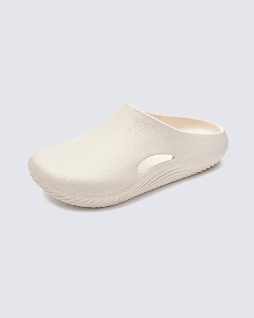 Minimalist Wave Sole Slip-On Sandals - Army Green