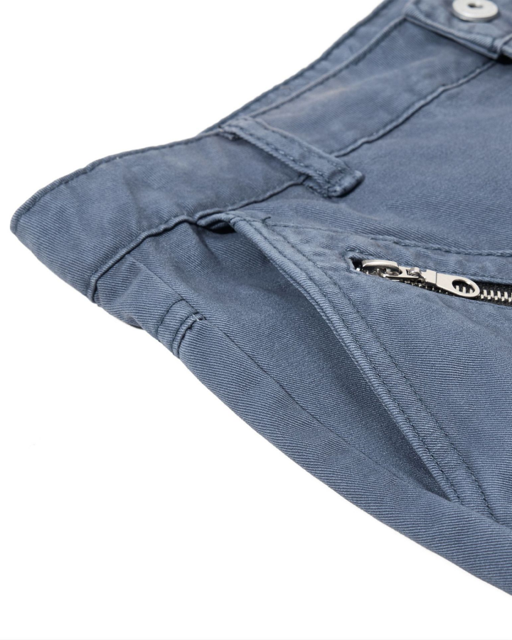 Cargo Zip Pocket Wide-Leg Pants