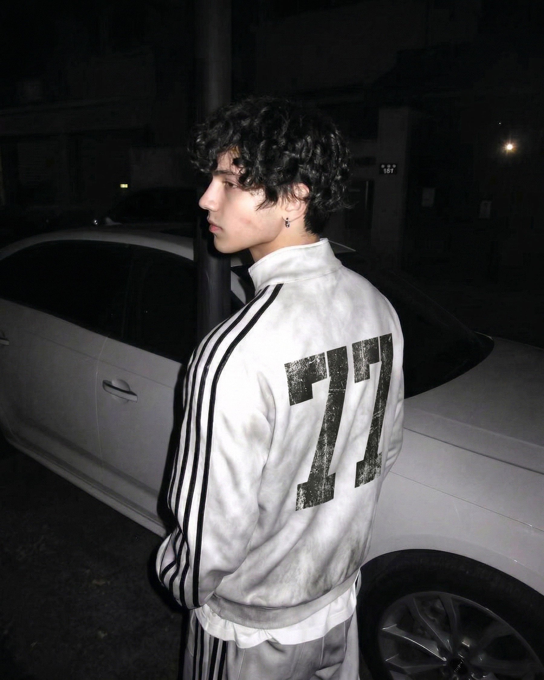 Vintage New Zip-Up Number Track Jacket