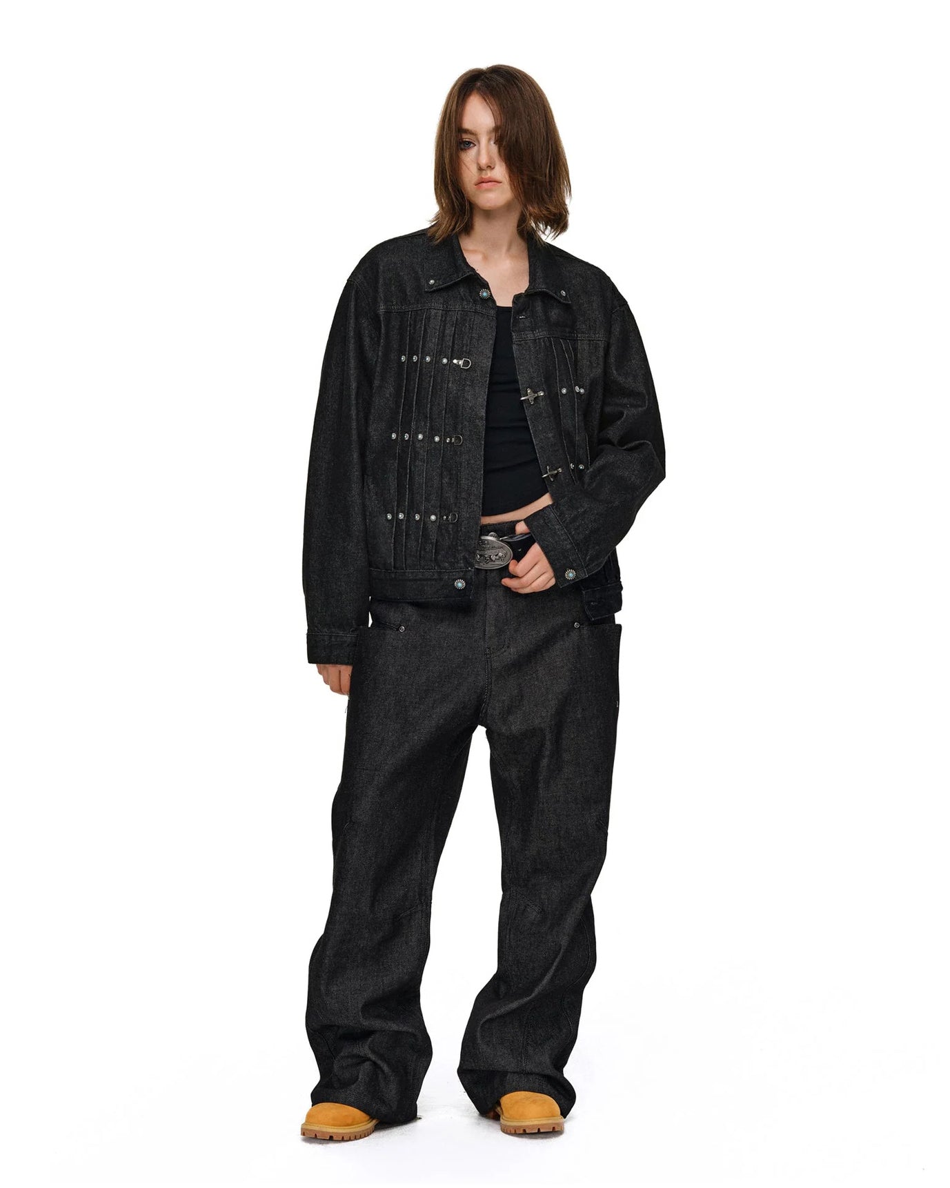 Vintage Flight Buckle Denim Jacket