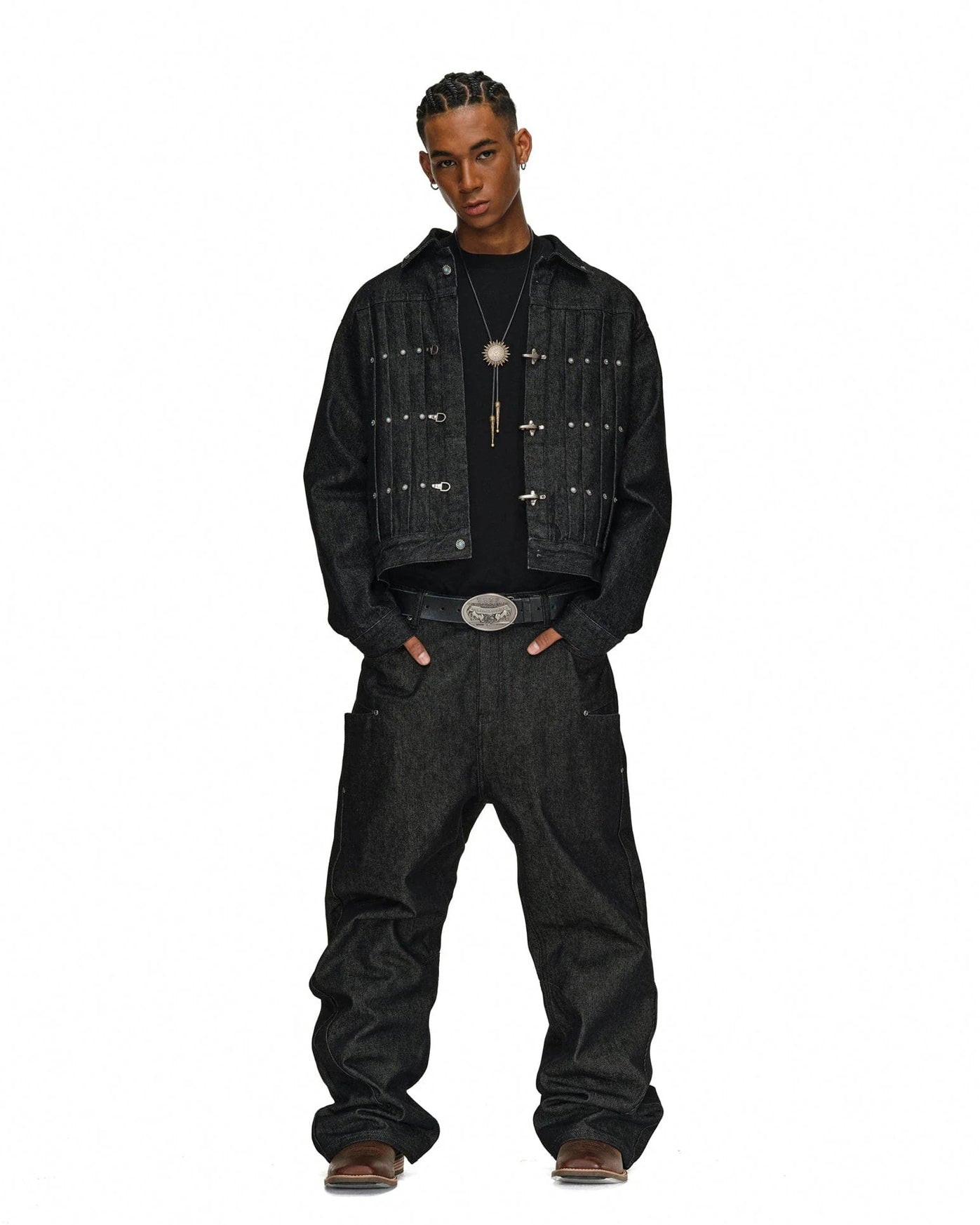 Vintage Flight Buckle Denim Jacket