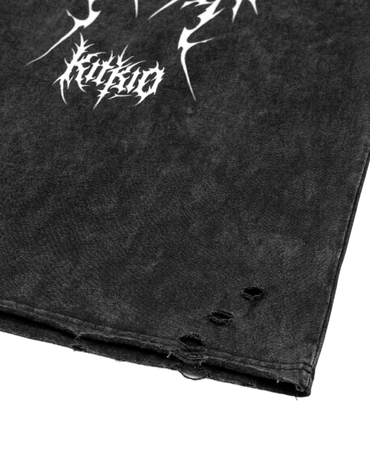 Vintage Bleach Washed Tribal Print T-shirt