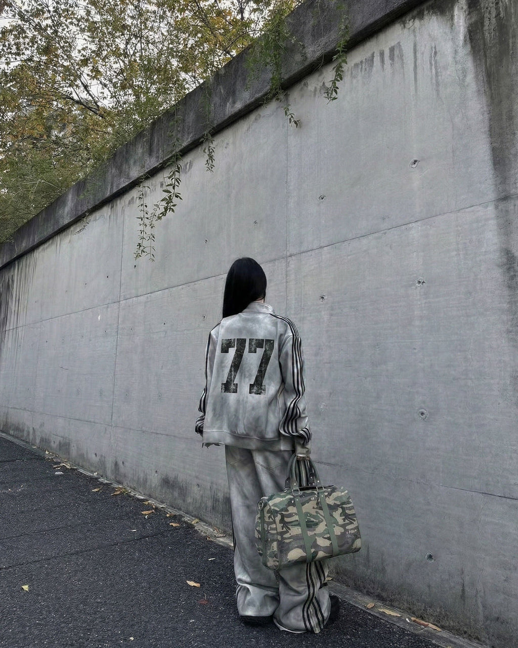 Vintage New Zip-Up Number Track Jacket