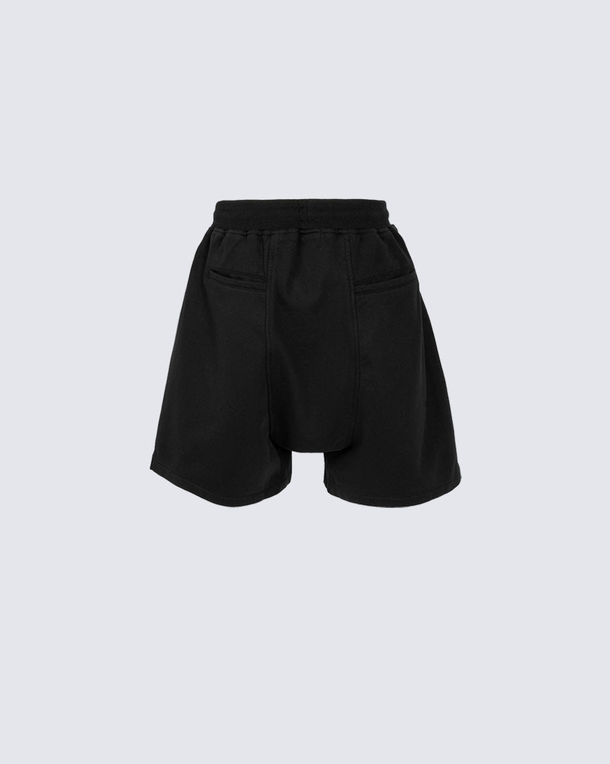 Minimal Zipper Detail Street Shorts