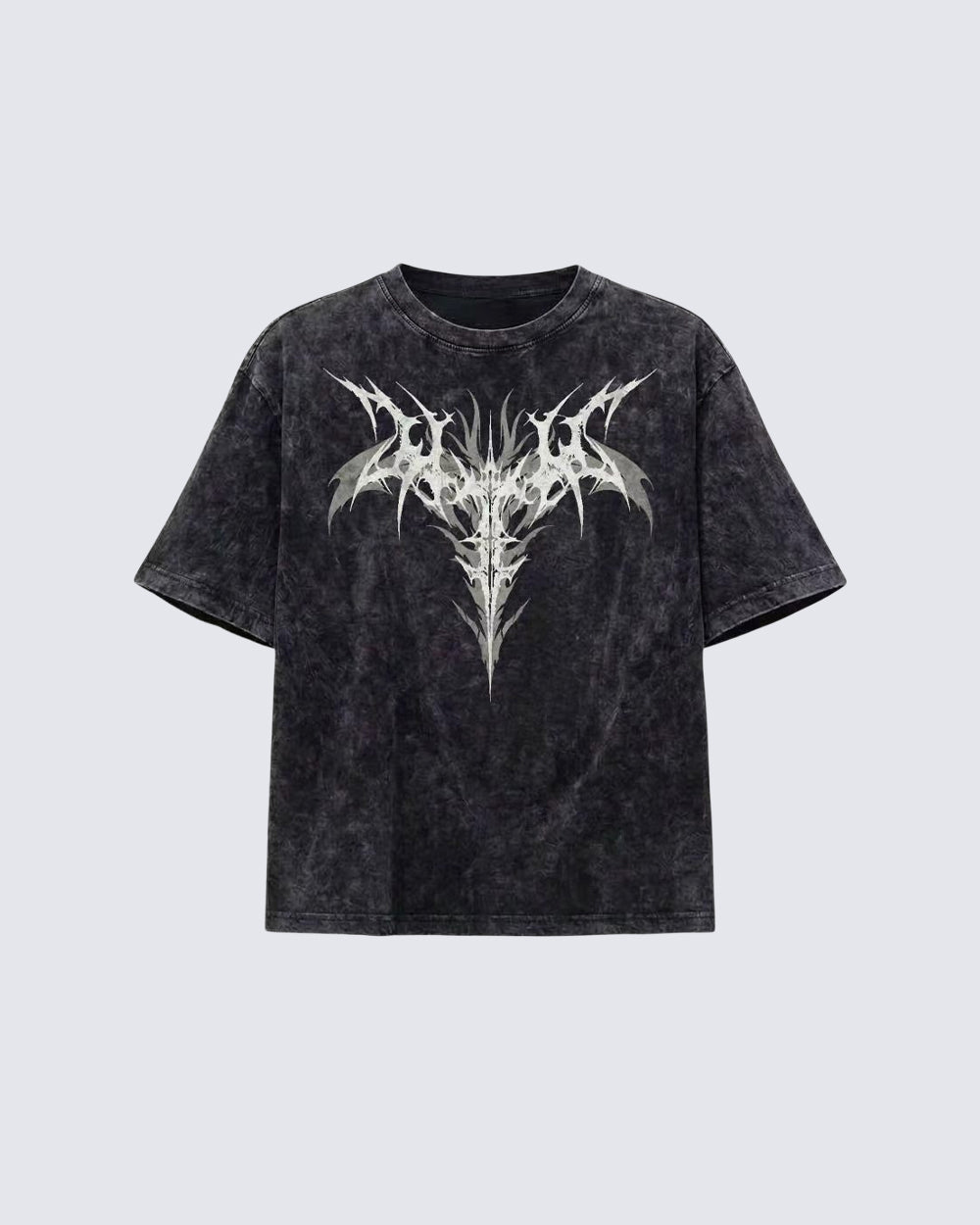 Vintage Bleach Wash Tribal Skull T-shirt