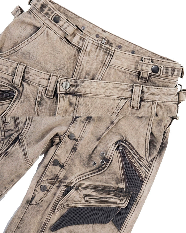New American Double Waist Heavy Duty Denim Pants