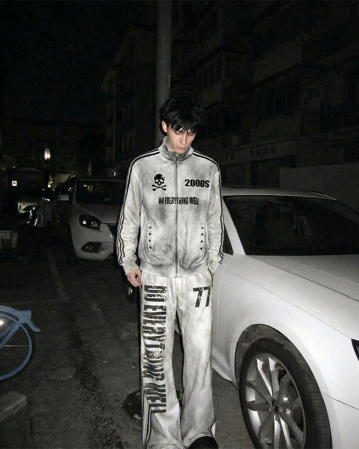 Vintage New Zip-Up Number Track Jacket