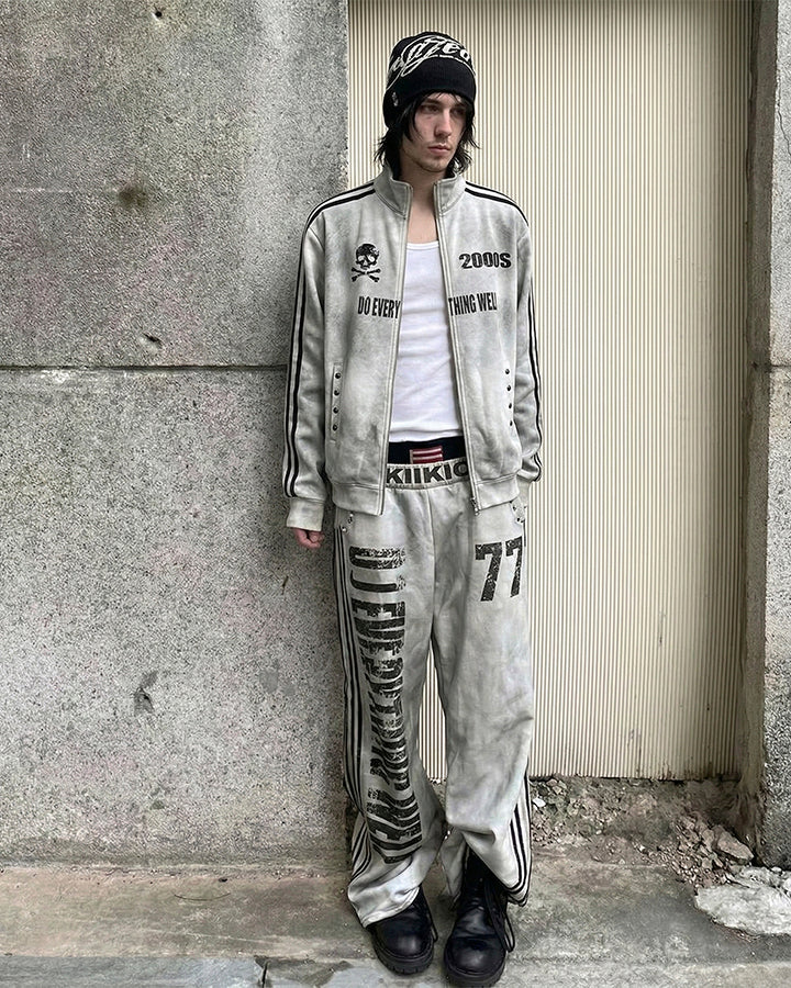 Vintage New Zip-Up Number Track Jacket