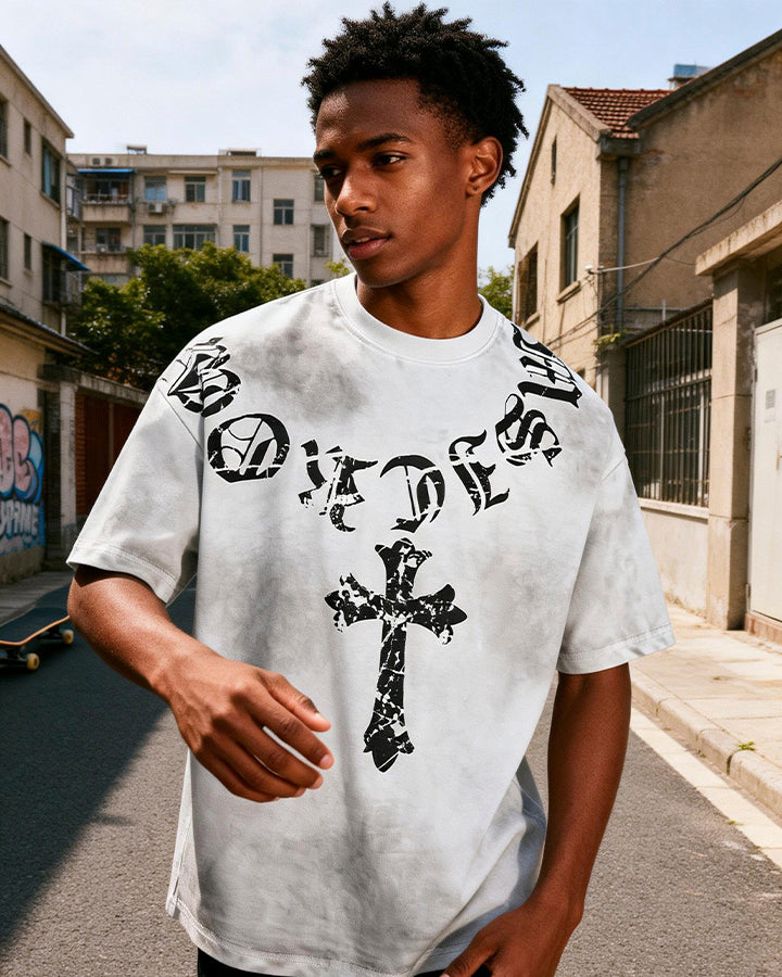 Vintage Dirty Spray Graphic Short Sleeve