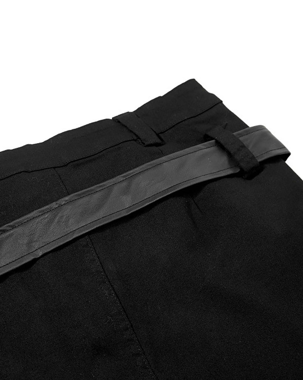 Retro Panel Stacked Cotton Pants