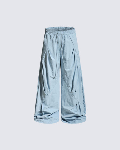 American Vintage Wrinkled Quick-Dry Parachute Pants