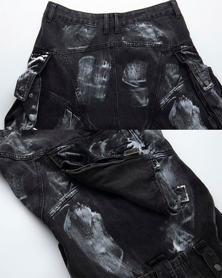 New Washed Multi-Pocket Street Cargo Pants