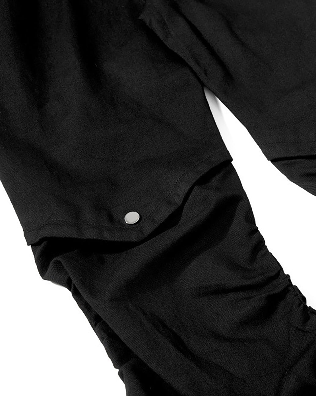 Retro Panel Stacked Cotton Pants