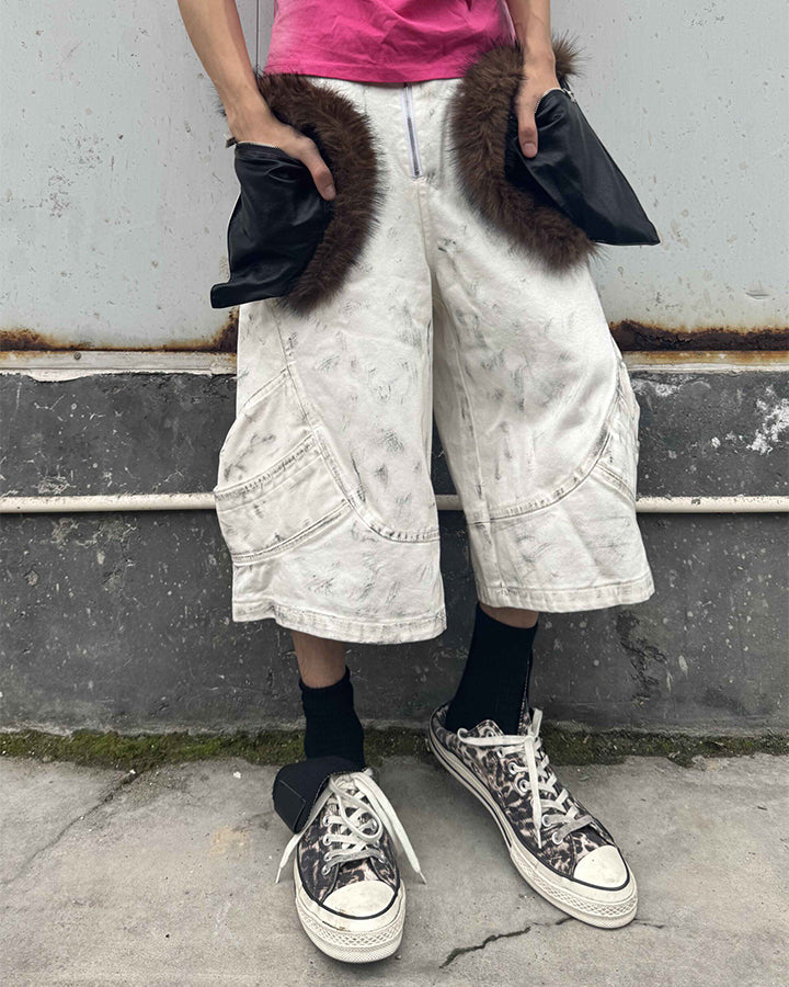 New Wasteland Fur Pocket Utility Shorts