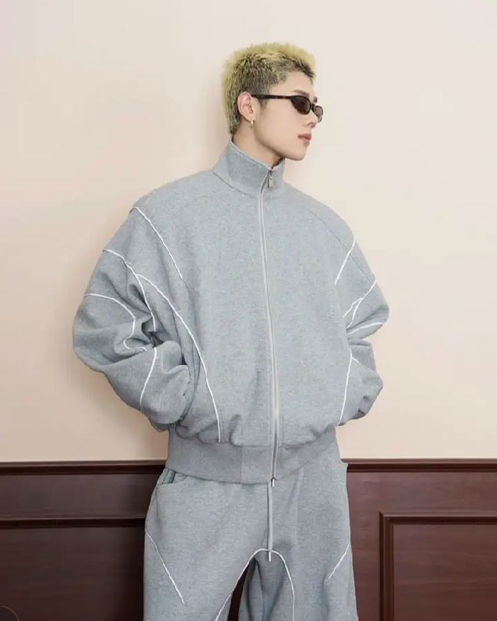 Curved-Panel Zip-Up Track Set