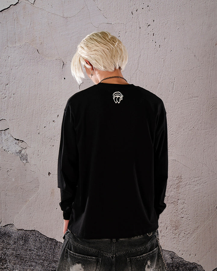 American Street Style Cotton Crewneck Sweatshirt