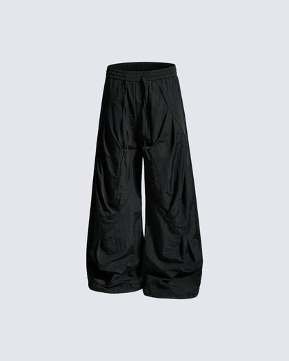 American Vintage Wrinkled Quick-Dry Parachute Pants