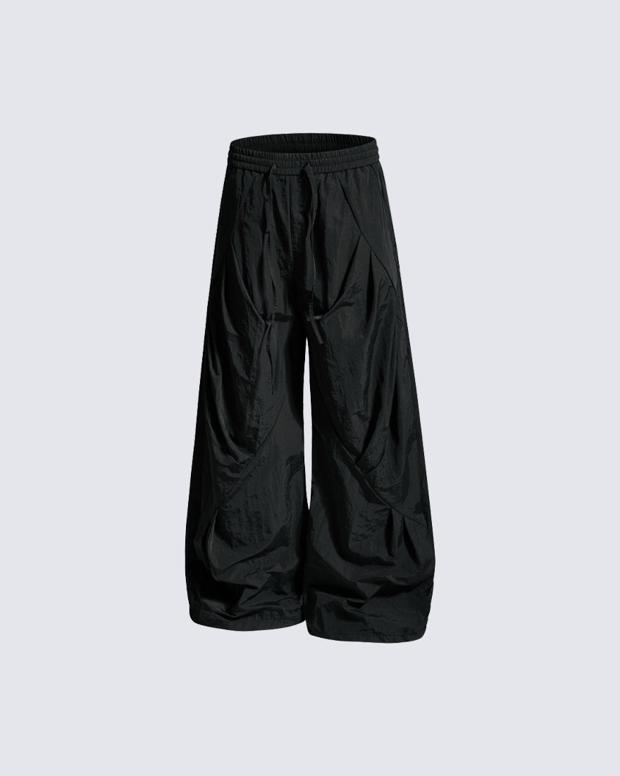 American Vintage Wrinkled Quick-Dry Parachute Pants