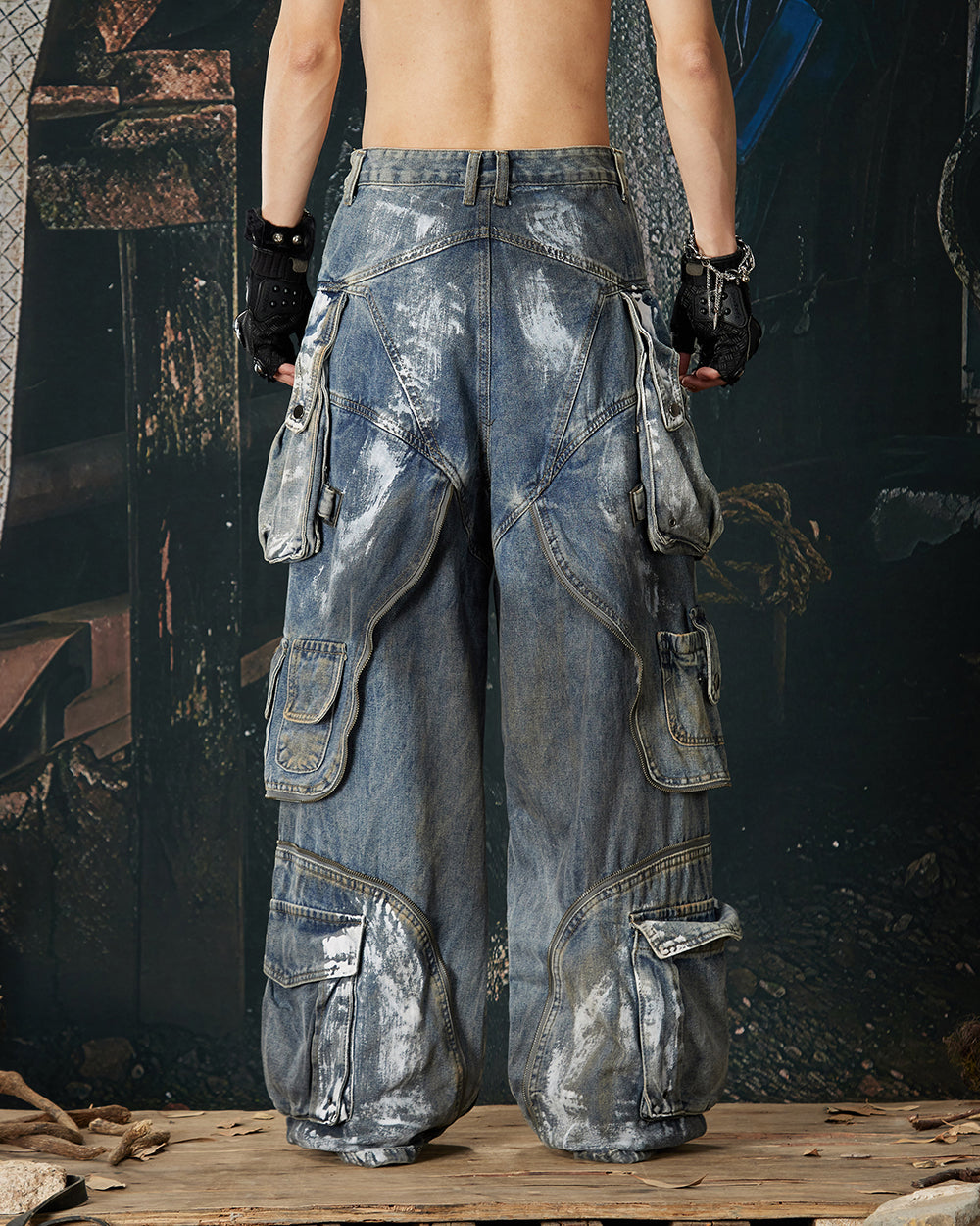 New Washed Multi-Pocket Street Cargo Pants