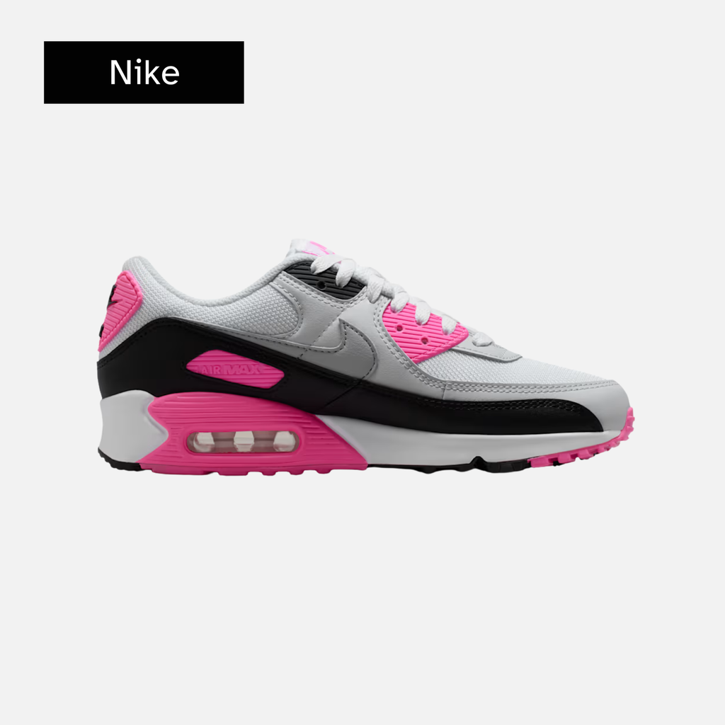 Wmns Air Max 90 'White Pink Glow Black'