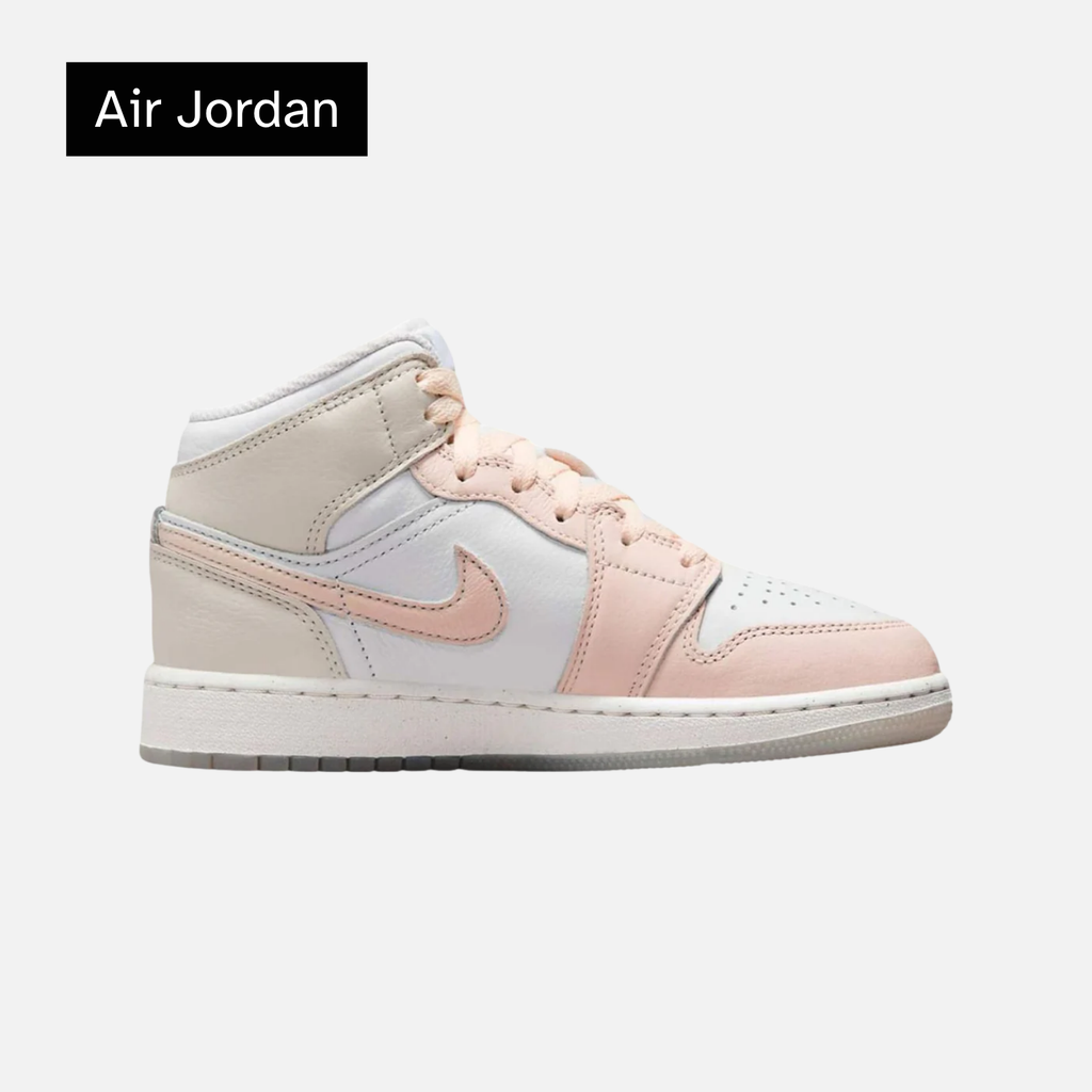 Air Jordan 1 Mid GS 'Sail Guava Ice'