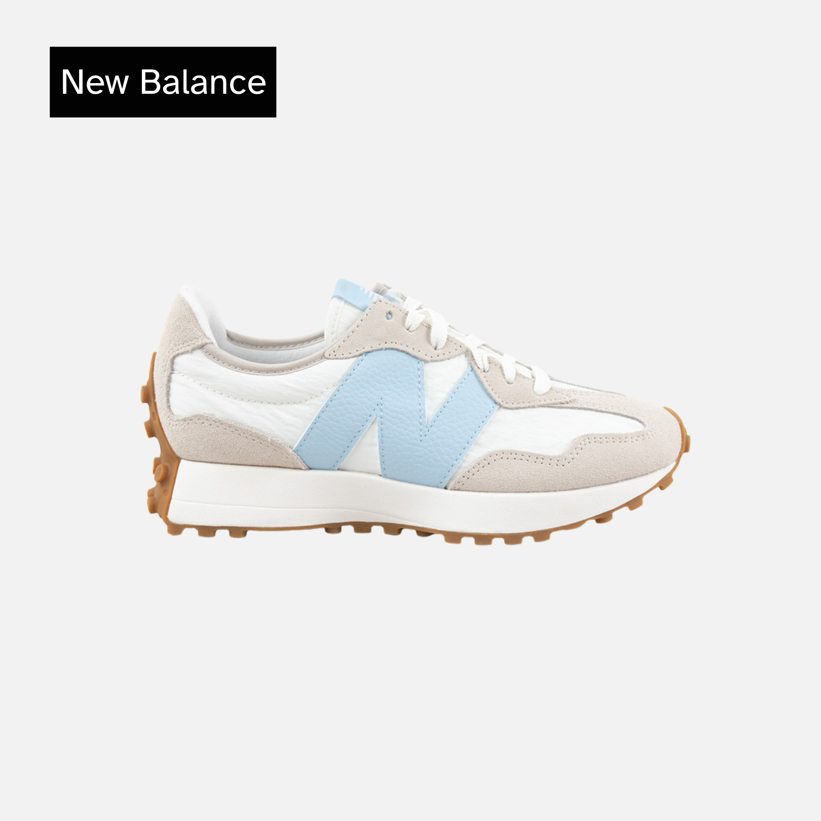 Wmns 327 'Timberwolf Light Chrome Blue'