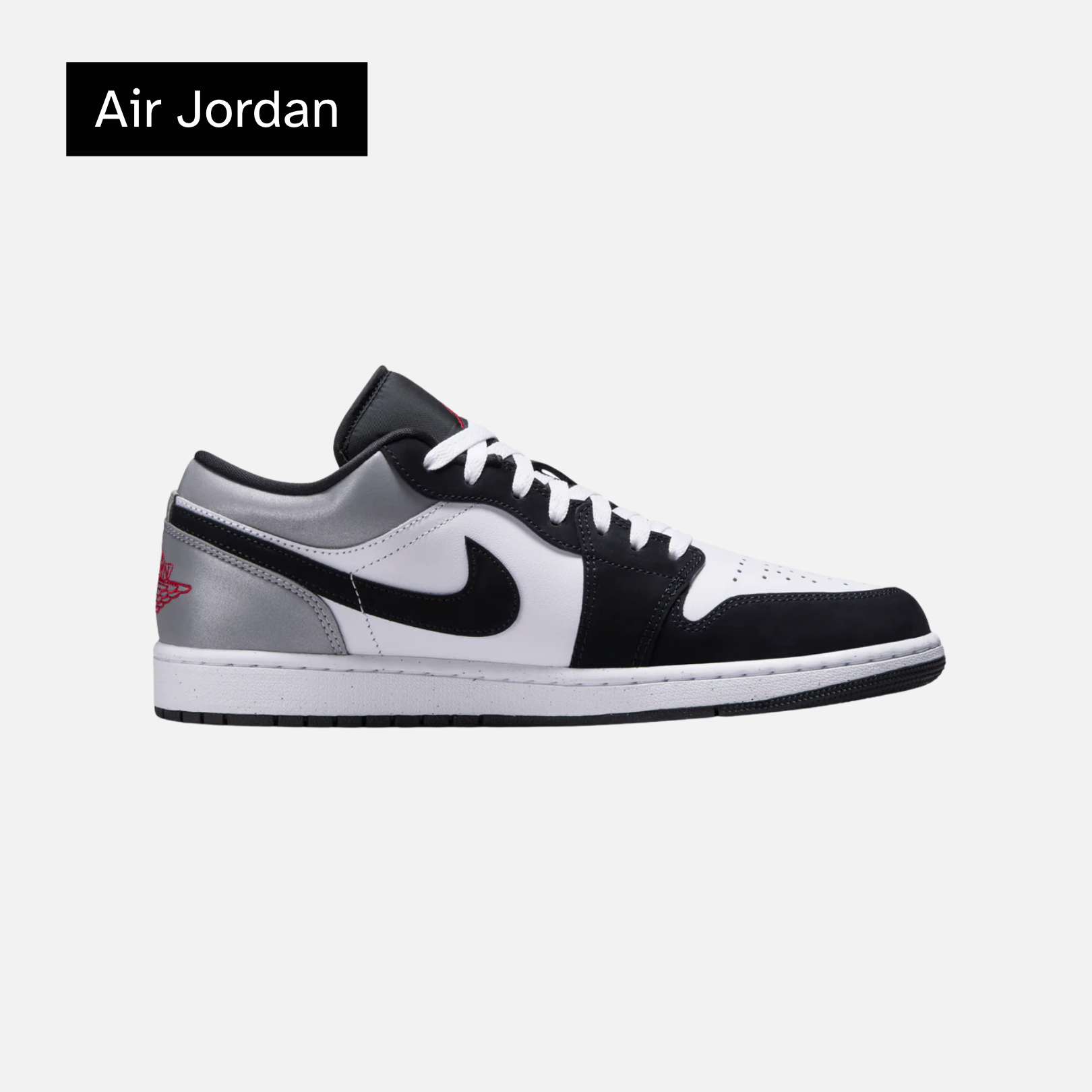 Air Jordan 1 Low SE 'White Black Matte Silver'