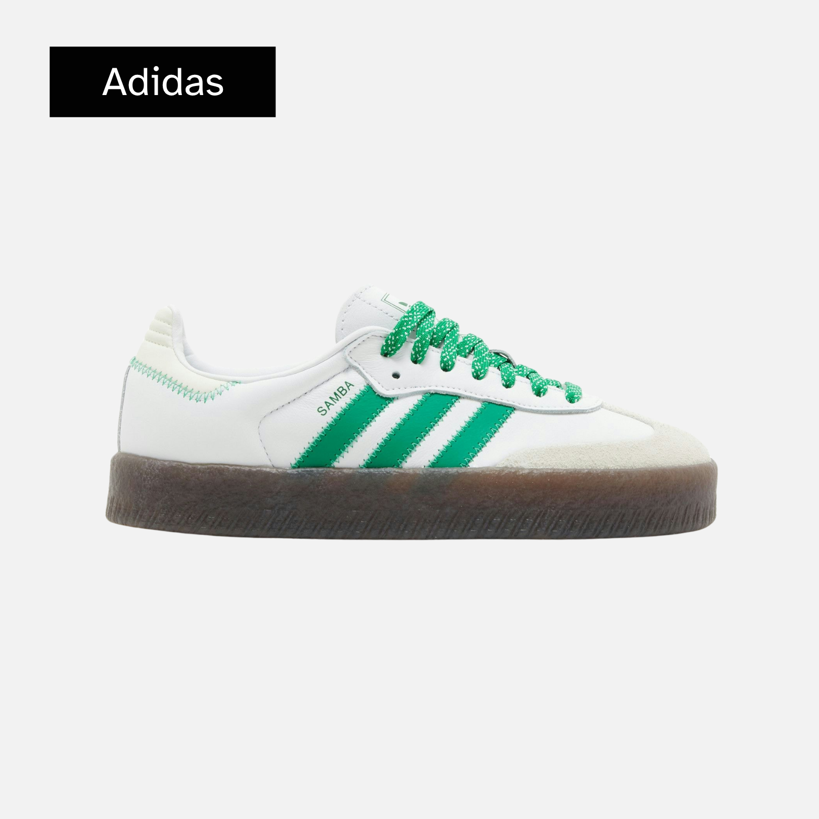 Wmns Sambae 'White Green Gum'