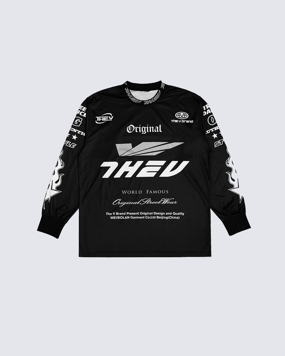 Street Graphic Print Long Sleeve Tee