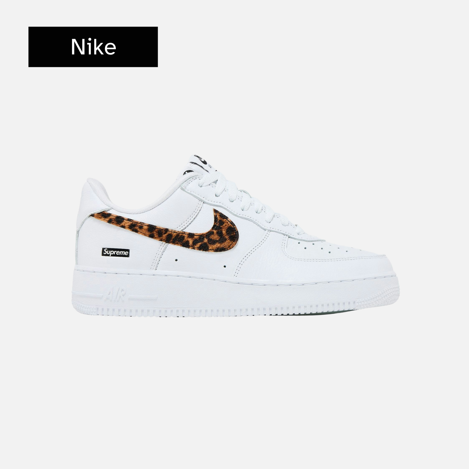 Supreme x GOODENOUGH x Air Force 1 Low 'White Cheetah Print'