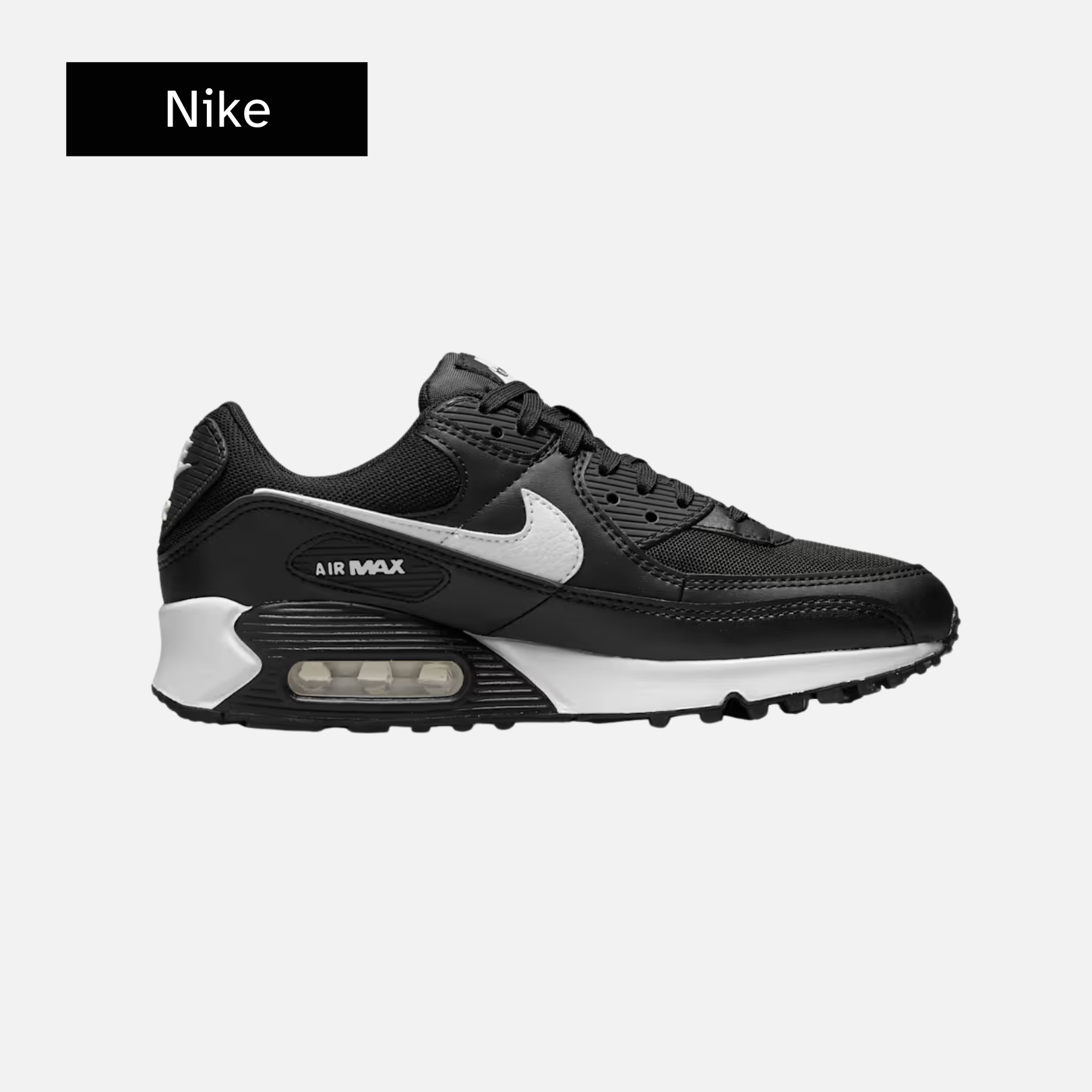 Wmns Air Max 90 'Black White'