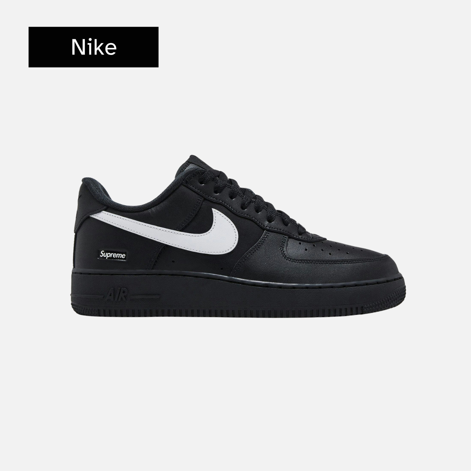 Supreme x Air Force 1 Low 'Box Logo - Black White'