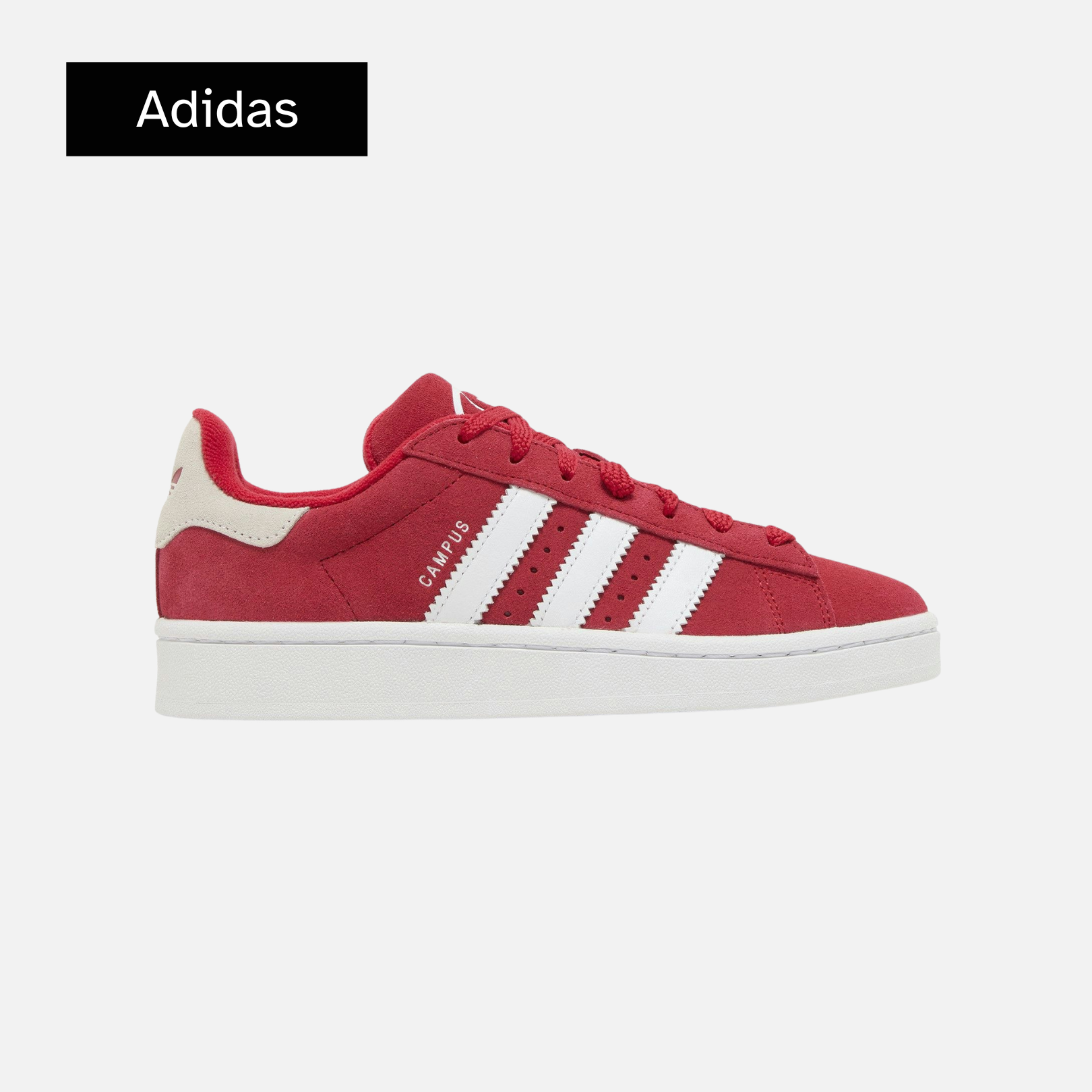 Campus 00s J 'Scarlet - White Heel Tab'