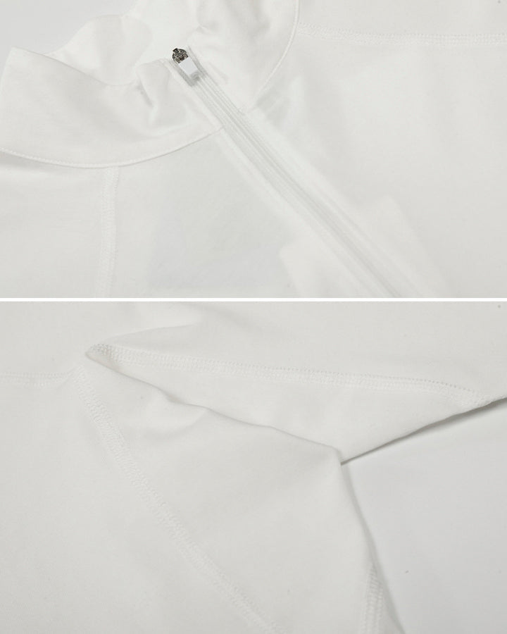 Sport Stand Collar Quick-Dry Long Sleeve T-Shirt