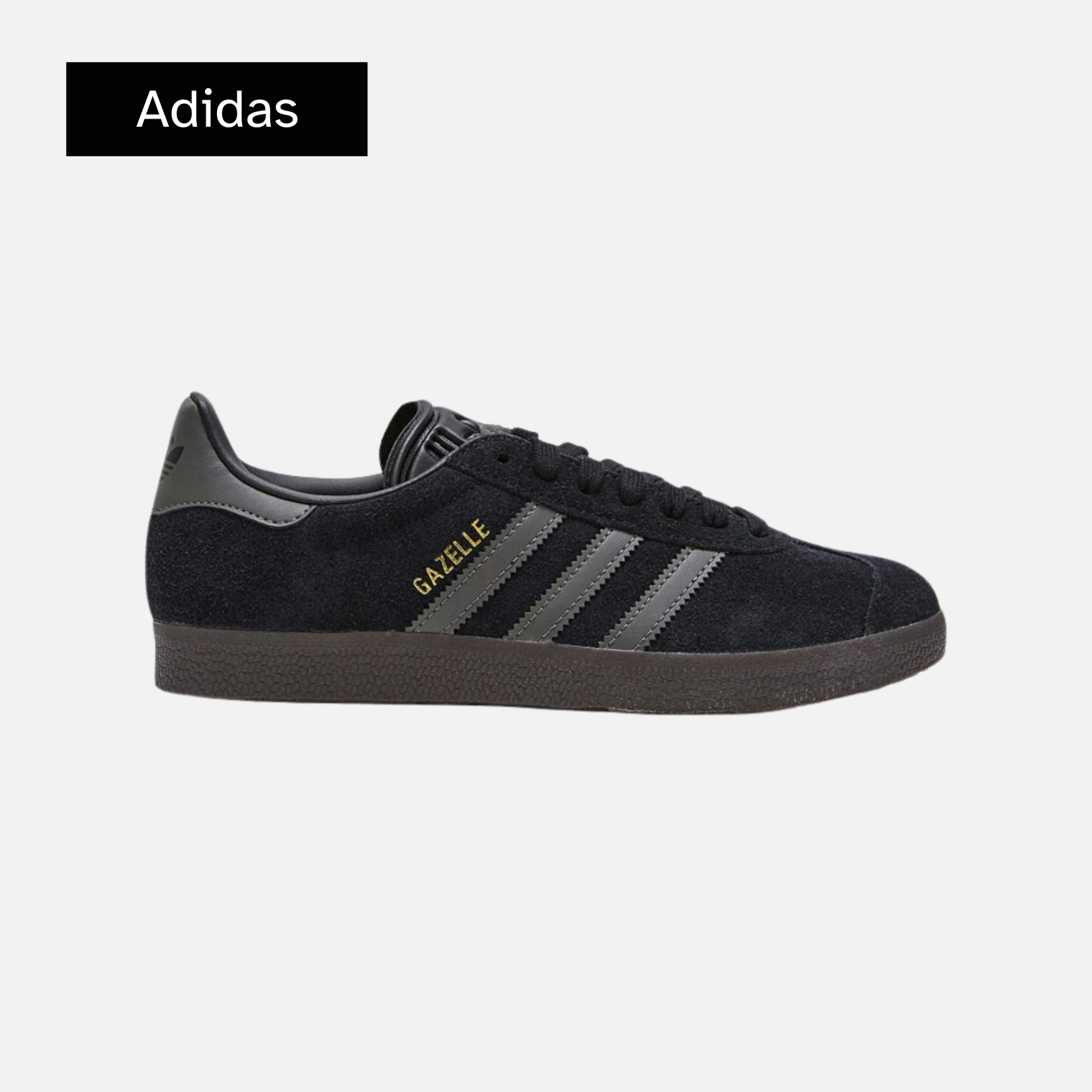 Gazelle 'Black Gold Metallic Gum'