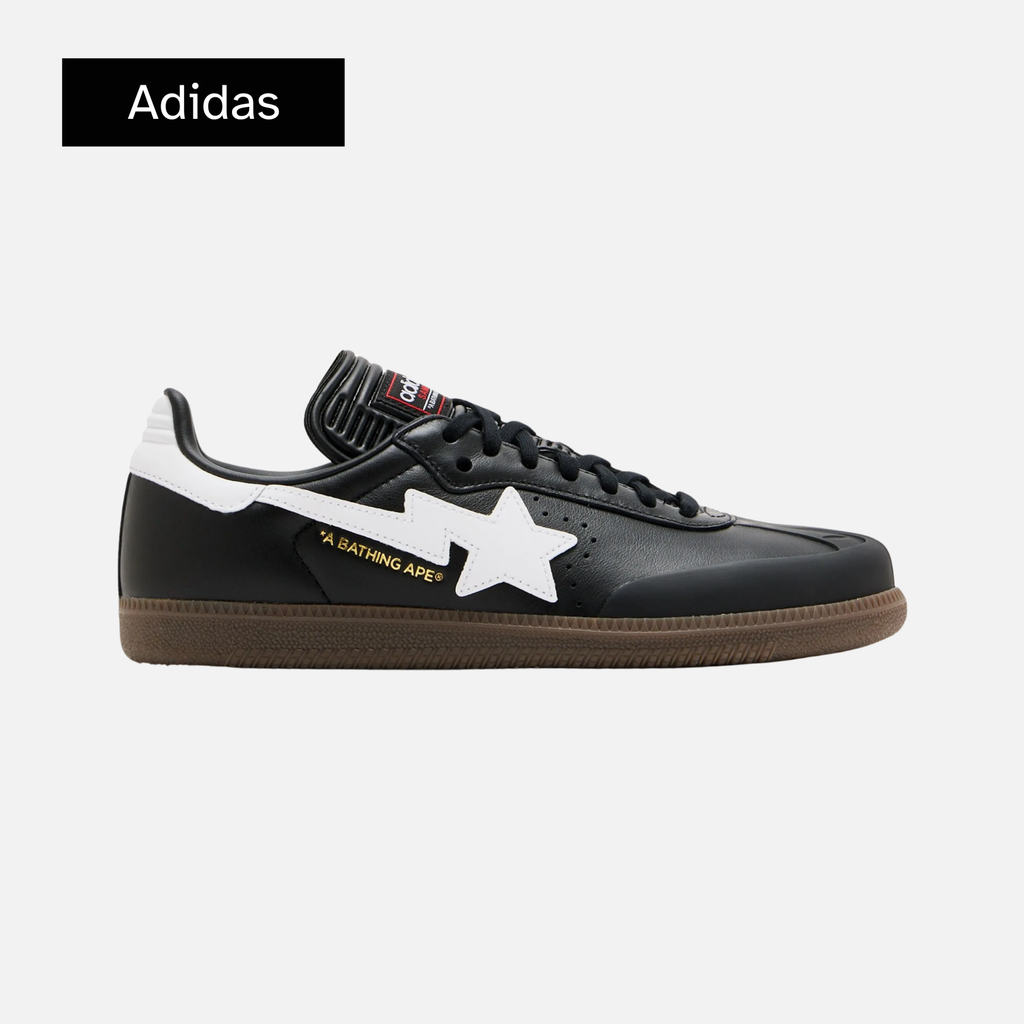 BAPE x adidas Samba 'Black White Gum'