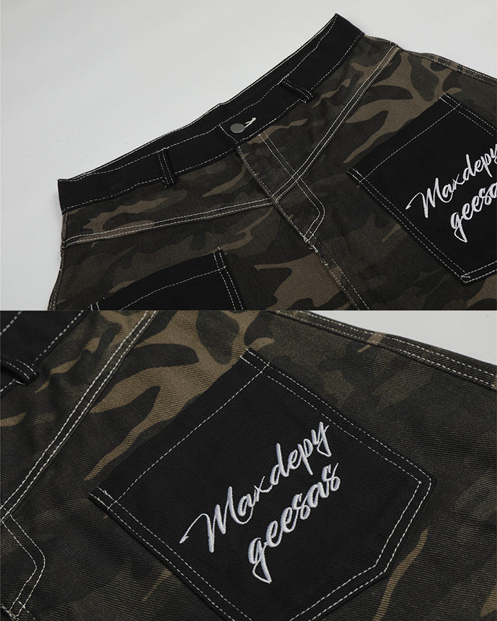 New Street Camo All-Over Print Jeans