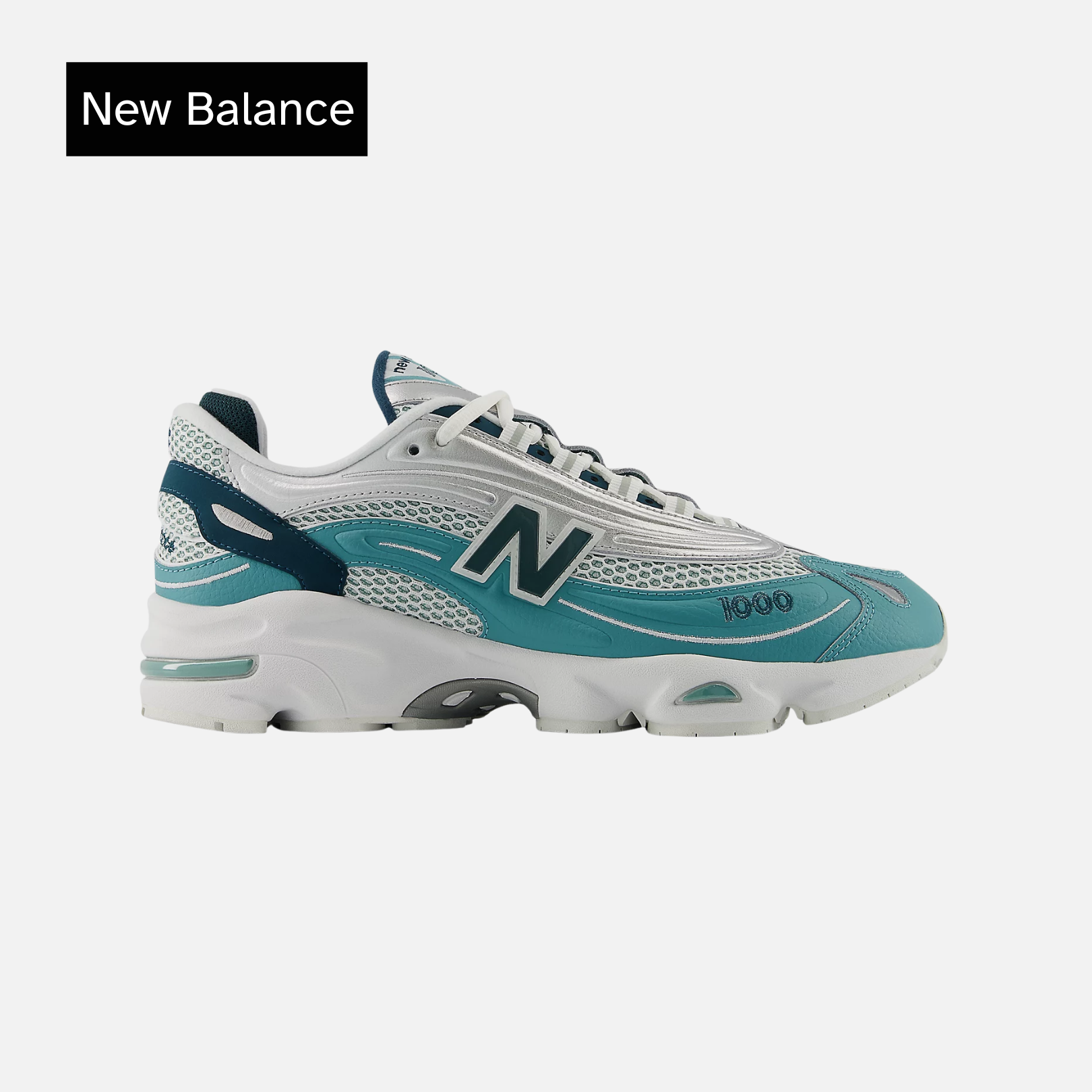 1000 'Faded Teal White'